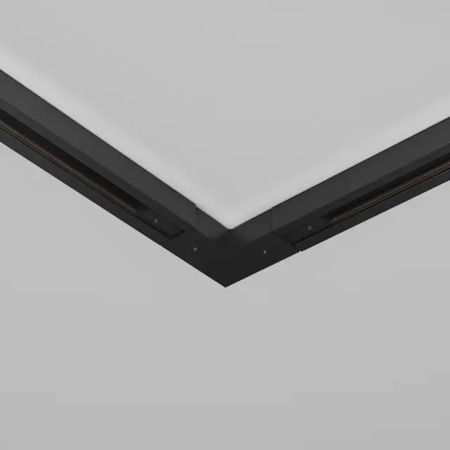 Коннектор Maytoni ACCESSORIES FOR TRACKS UNITY — однофазные, черный, ракурс 3