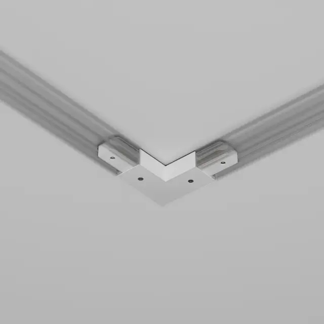 Коннектор Maytoni ACCESSORIES FOR TRACKS UNITY — однофазные, белый, ракурс 4