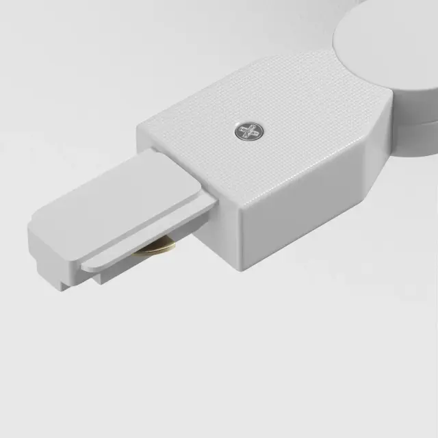 Коннектор Maytoni ACCESSORIES FOR TRACKS — однофазные, белый, ракурс 2