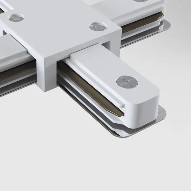 Ввод питания Maytoni ACCESSORIES FOR TRACKS — однофазные, белый, ракурс 2