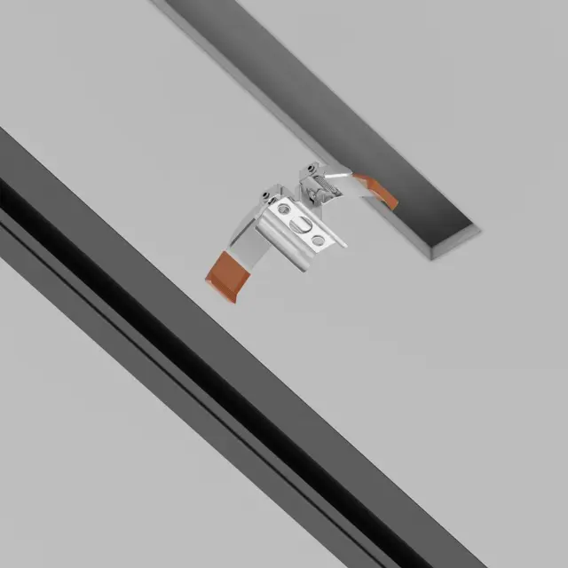Крепёж Maytoni SINGLE PHASE TRACK SYSTEM — однофазные, никель, ракурс 3