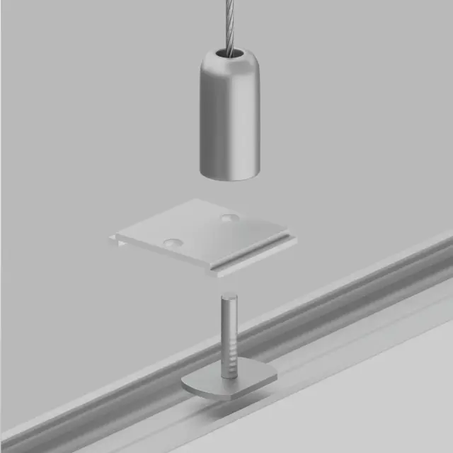 Крепёж Maytoni ACCESSORIES FOR TRACKS S35 — магнитные, белый, ракурс 3
