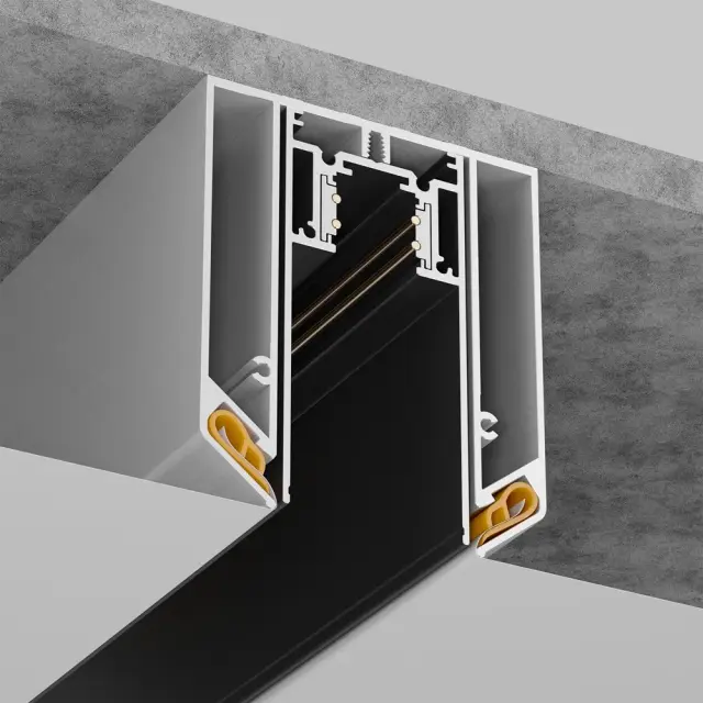 Крепёж Maytoni MAGNETIC TRACK SYSTEM — магнитные, серебряный, ракурс 2