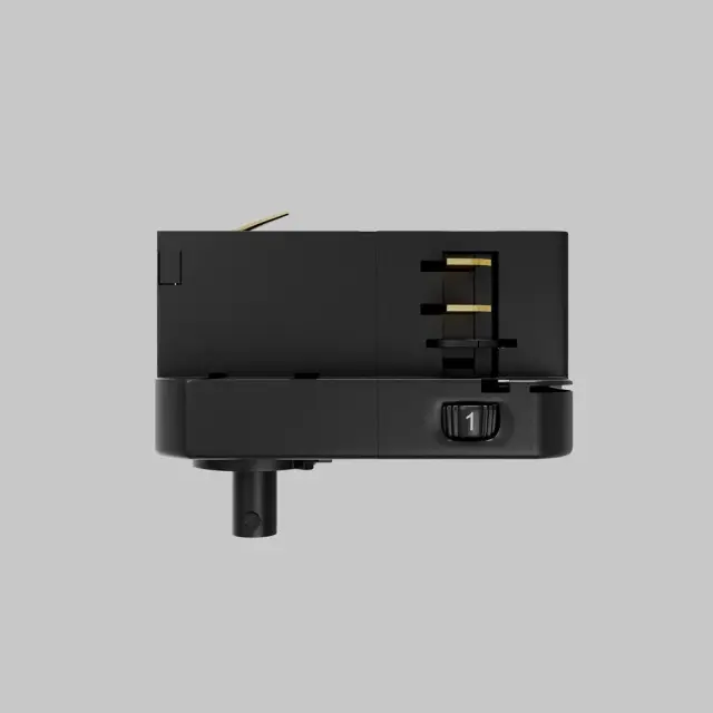 Адаптер Maytoni ACCESSORIES FOR TRACKS TRINITY — трехфазные, черный, ракурс 2