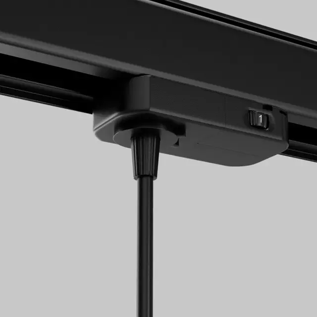Адаптер Maytoni ACCESSORIES FOR TRACKS TRINITY — трехфазные, черный, ракурс 3