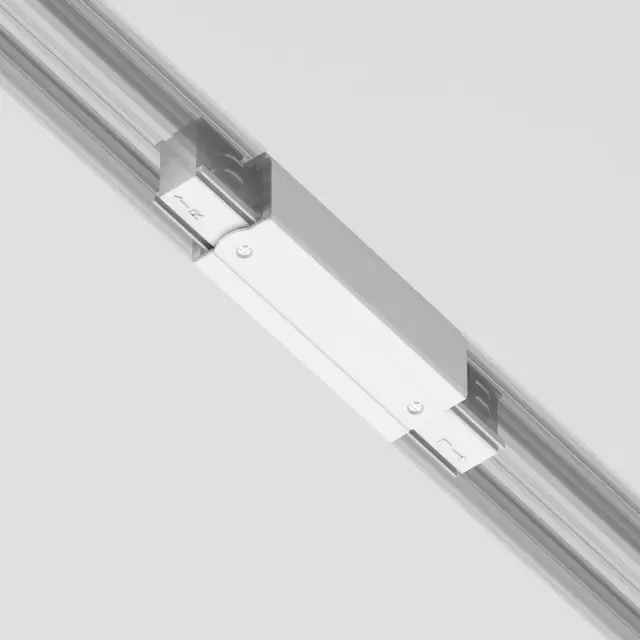 Коннектор Maytoni 3 PHASE TRACK SYSTEM — трехфазные, белый, ракурс 4