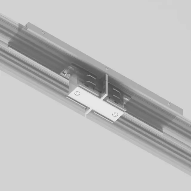 Коннектор Maytoni 3 PHASE TRACK SYSTEM — трехфазные, белый, ракурс 6