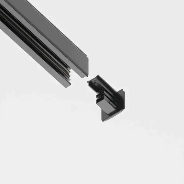 Заглушка Maytoni 3 PHASE TRACK SYSTEM — трехфазные, черный, ракурс 3