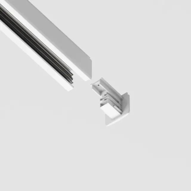 Заглушка Maytoni 3 PHASE TRACK SYSTEM — трехфазные, белый, ракурс 3
