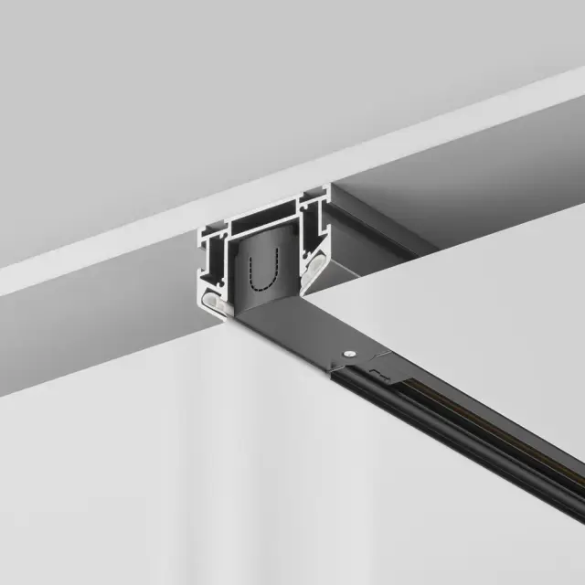 Комплектующая Maytoni THREE PHASE TRACK SYSTEM TRINITY — трехфазные, белый, ракурс 2