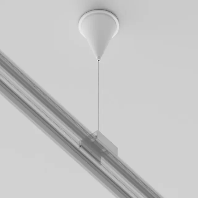 Крепёж Maytoni 3 PHASE TRACK SYSTEM — трехфазные, белый, ракурс 4