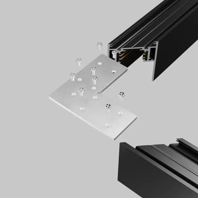 Крепёж Maytoni ACCESSORIES FOR TRACKS GRAVITY — магнитные, никель, ракурс 2