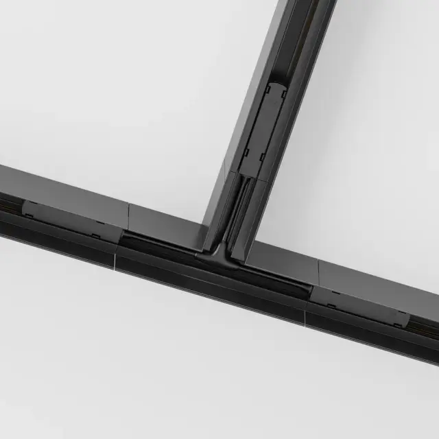 Коннектор Maytoni ACCESSORIES FOR TRACKS GRAVITY — магнитные, черный, ракурс 3
