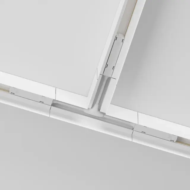 Коннектор Maytoni MAGNETIC TRACK SYSTEM GRAVITY — магнитные, белый, ракурс 3