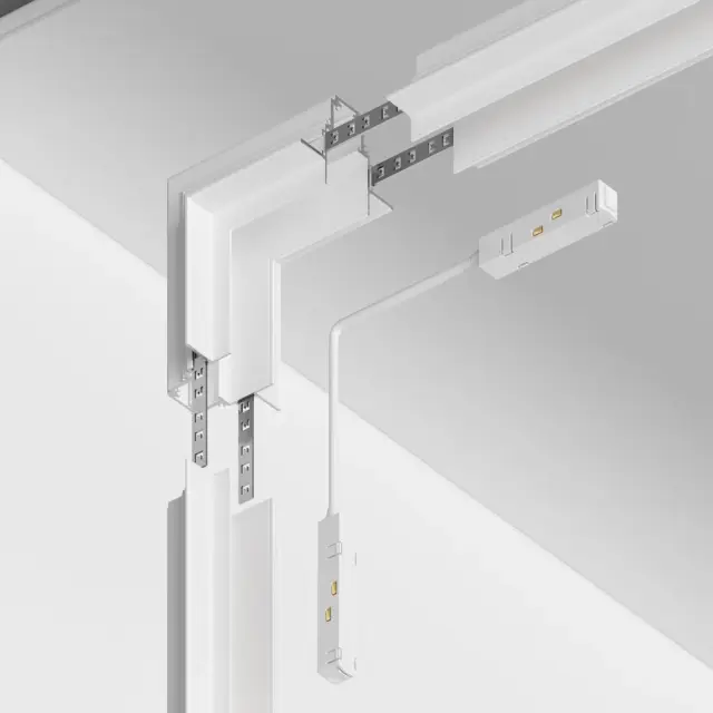 Коннектор Maytoni GRAVITY — магнитные, белый, ракурс 2