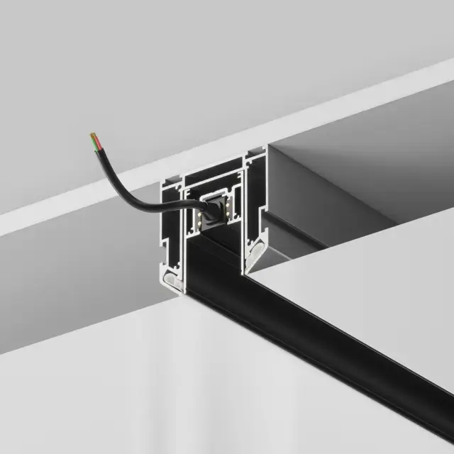 Шинопровод Maytoni ACCESSORIES FOR TRACKS GRAVITY — магнитные, белый, ракурс 2