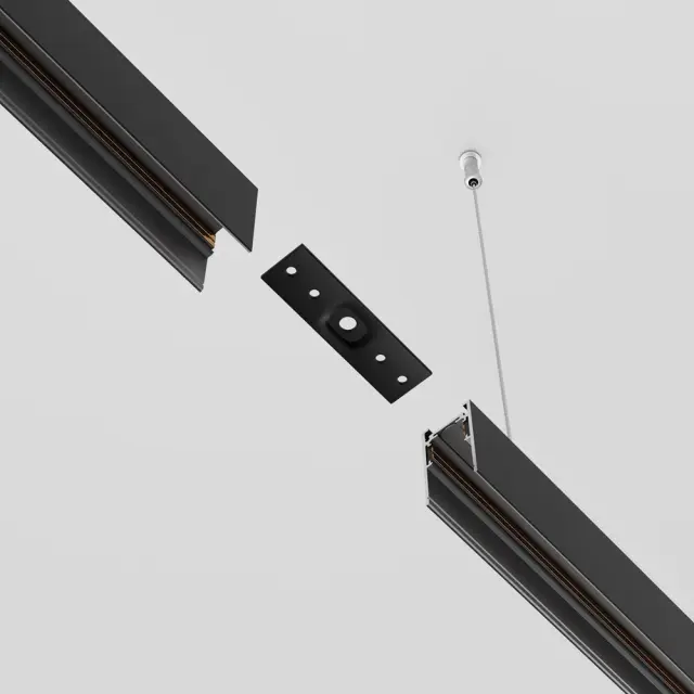 Крепёж Maytoni ACCESSORIES FOR 20MM MAGNETIC TRACK SYSTEM EXILITY — магнитные, черный, ракурс 2