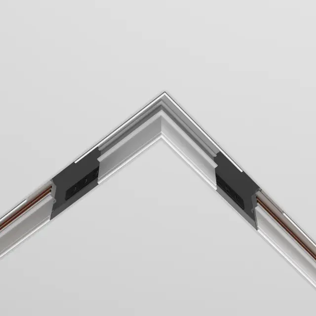 Коннектор Maytoni MAGNETIC TRACK SYSTEM EXILITY — магнитные, белый, ракурс 2