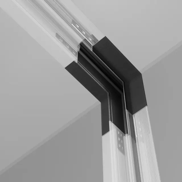 Коннектор Maytoni ACCESSORIES FOR 20MM MAGNETIC TRACK SYSTEM EXILITY — магнитные, черный, ракурс 4
