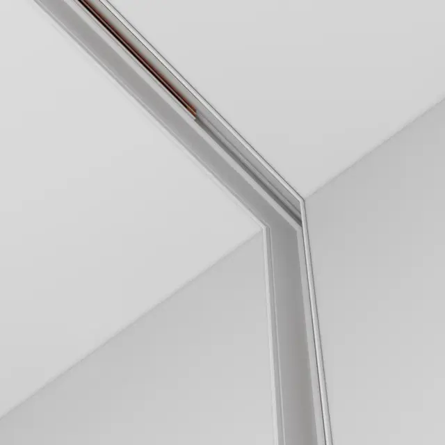 Коннектор Maytoni ACCESSORIES FOR TRACKS EXILITY — магнитные, белый, ракурс 3