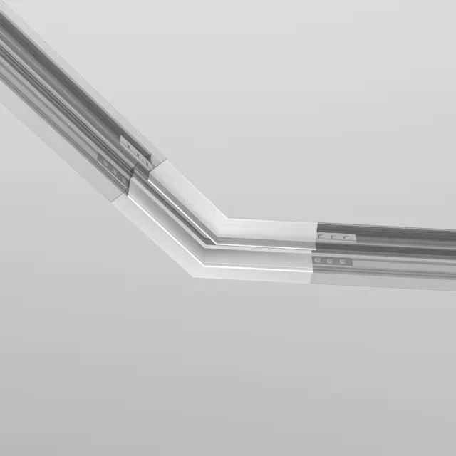 Коннектор Maytoni MAGNETIC TRACK SYSTEM EXILITY — магнитные, белый, ракурс 4