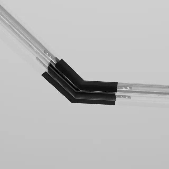Коннектор Maytoni ACCESSORIES FOR 20MM MAGNETIC TRACK SYSTEM EXILITY — магнитные, черный, ракурс 4