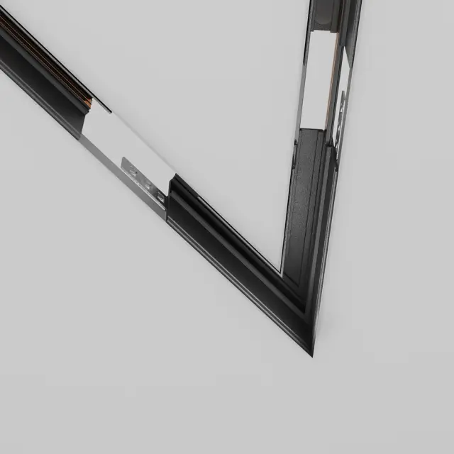 Коннектор Maytoni ACCESSORIES FOR TRACKS EXILITY — магнитные, черный, ракурс 2