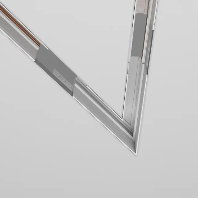 Коннектор Maytoni ACCESSORIES FOR TRACKS EXILITY — магнитные, белый, ракурс 2