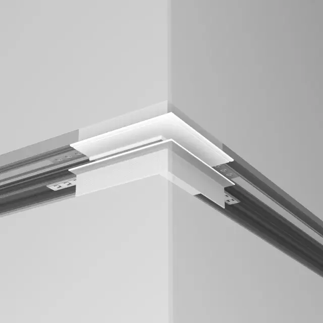 Коннектор Maytoni ACCESSORIES FOR TRACKS EXILITY — магнитные, белый, ракурс 4