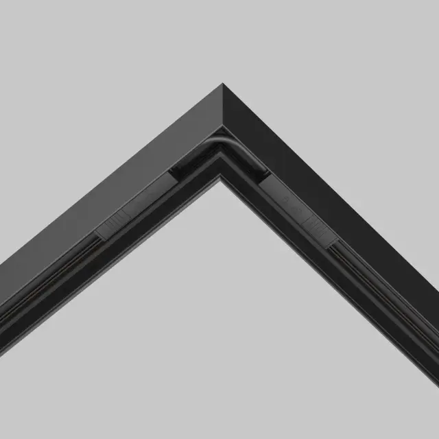 Коннектор Maytoni ACCESSORIES FOR TRACKS EXILITY — магнитные, черный, ракурс 3