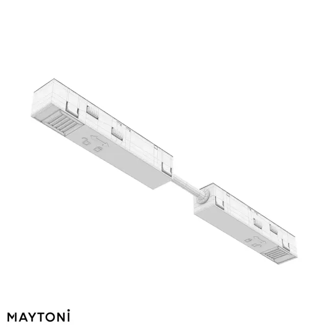 Коннектор Maytoni ACCESSORIES FOR TRACKS EXILITY — магнитные, белый