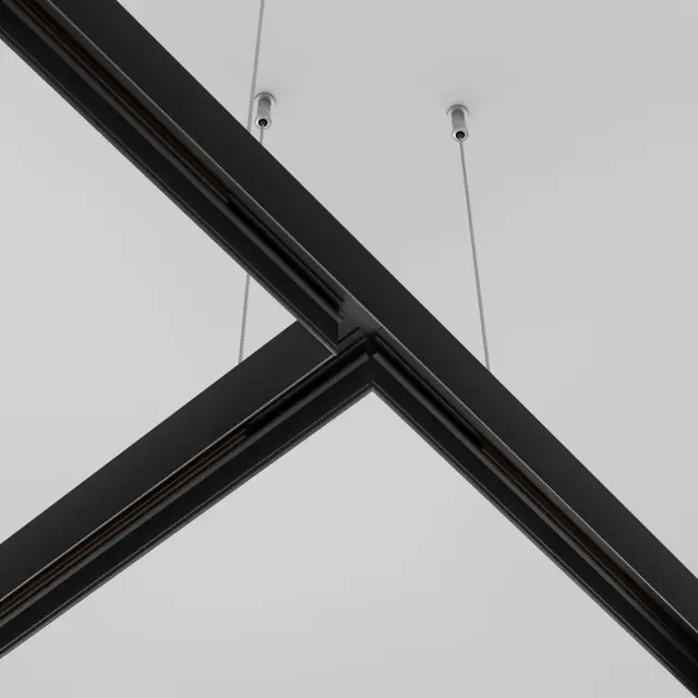 Коннектор Maytoni ACCESSORIES FOR 20MM MAGNETIC TRACK SYSTEM EXILITY — магнитные, черный, ракурс 3
