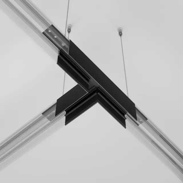 Коннектор Maytoni ACCESSORIES FOR 20MM MAGNETIC TRACK SYSTEM EXILITY — магнитные, черный, ракурс 4