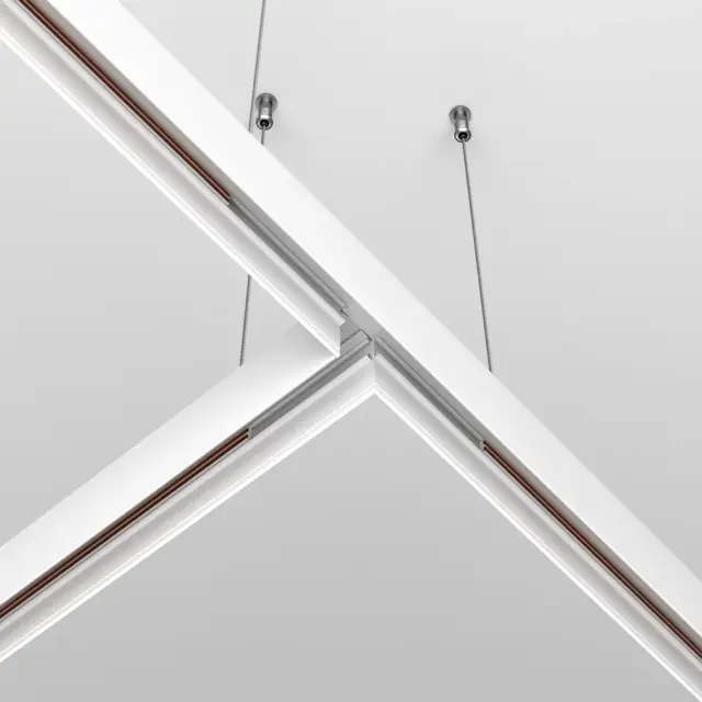 Коннектор Maytoni MAGNETIC TRACK SYSTEM EXILITY — магнитные, белый, ракурс 3