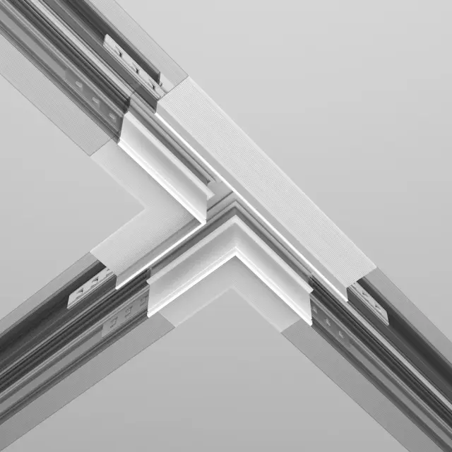 Коннектор Maytoni ACCESSORIES FOR TRACKS EXILITY — магнитные, белый, ракурс 4