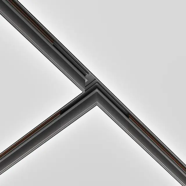 Коннектор Maytoni ACCESSORIES FOR 20MM MAGNETIC TRACK SYSTEM EXILITY — магнитные, черный, ракурс 3