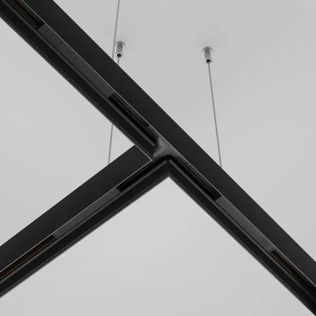 Коннектор Maytoni ACCESSORIES FOR 20MM MAGNETIC TRACK SYSTEM EXILITY — магнитные, черный, ракурс 3