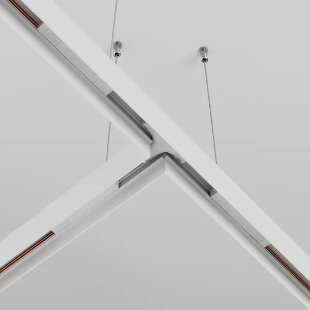 Коннектор Maytoni MAGNETIC TRACK SYSTEM EXILITY — магнитные, белый, ракурс 3
