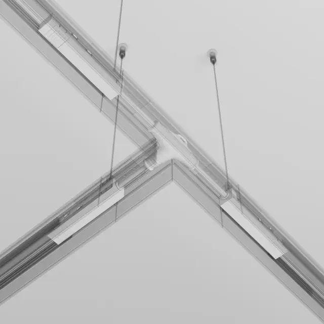 Коннектор Maytoni MAGNETIC TRACK SYSTEM EXILITY — магнитные, белый, ракурс 4