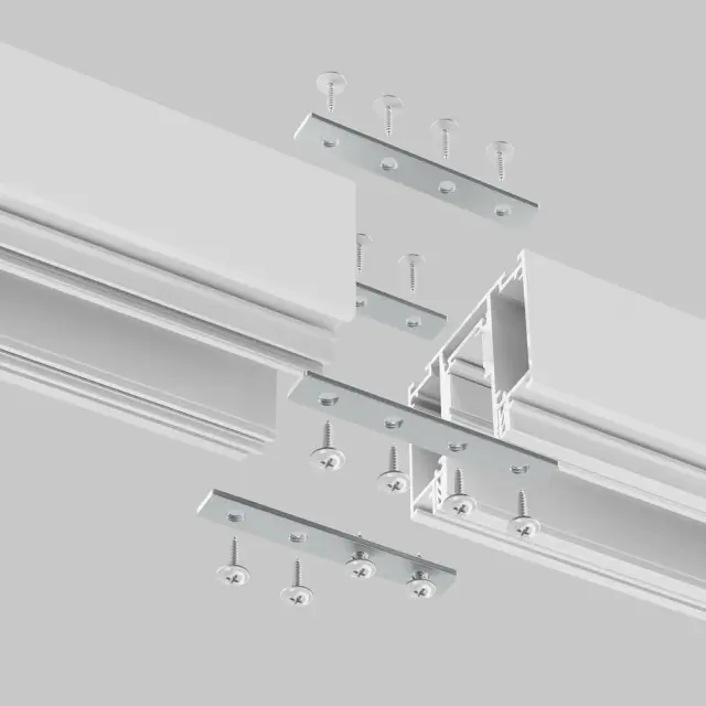 Крепёж Maytoni ACCESSORIES FOR TRACKS EXILITY — магнитные, никель, ракурс 2