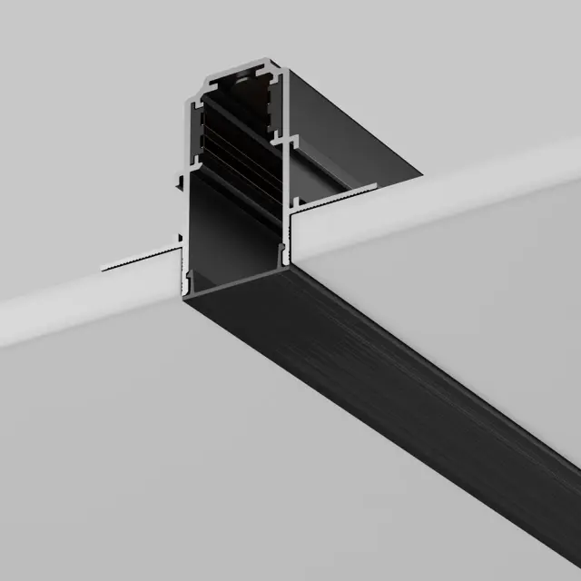 Заглушка Maytoni ACCESSORIES FOR TRACKS EXILITY — магнитные, черный, ракурс 3