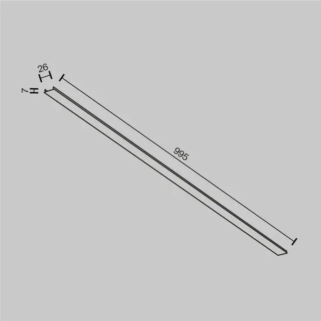 Заглушка Maytoni ACCESSORIES FOR TRACKS EXILITY — магнитные, черный, ракурс 5