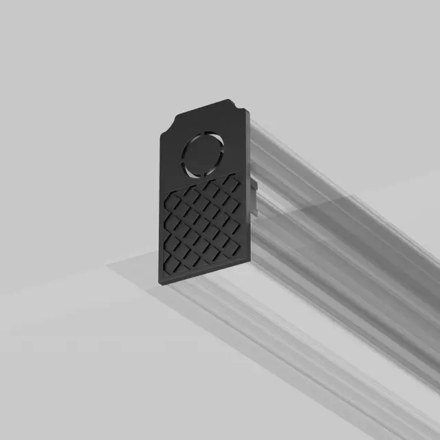 Заглушка Maytoni ACCESSORIES FOR TRACKS EXILITY — магнитные, черный, ракурс 4
