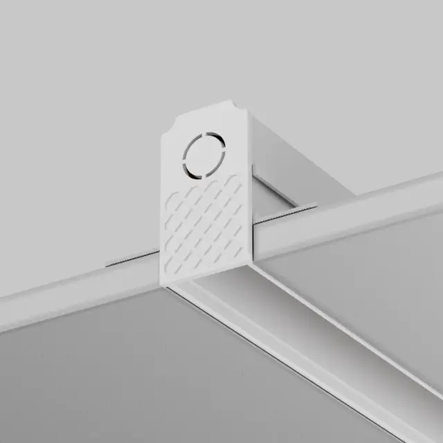 Заглушка Maytoni ACCESSORIES FOR TRACKS EXILITY — магнитные, белый, ракурс 3