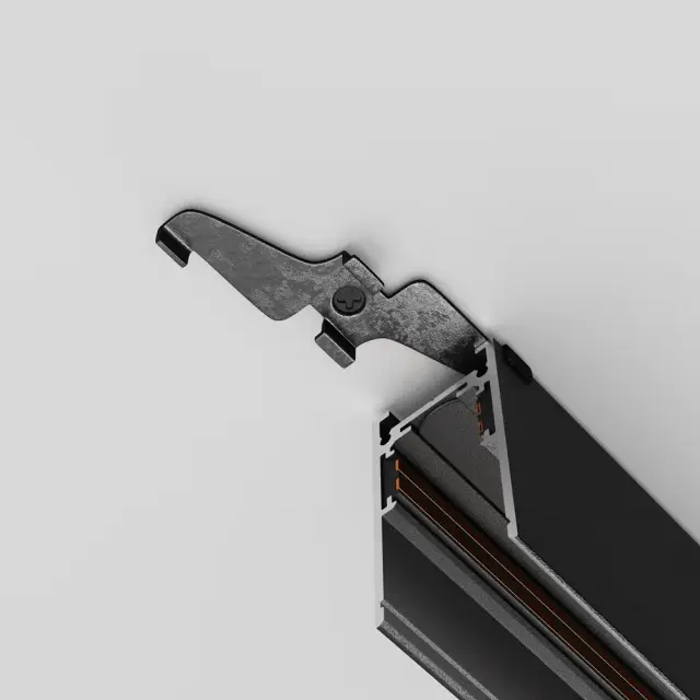 Крепёж Maytoni ACCESSORIES FOR 20MM MAGNETIC TRACK SYSTEM EXILITY — магнитные, черный, ракурс 2