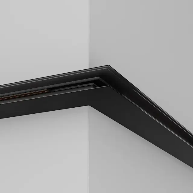 Коннектор Maytoni ACCESSORIES FOR 20MM MAGNETIC TRACK SYSTEM EXILITY — магнитные, черный, ракурс 3