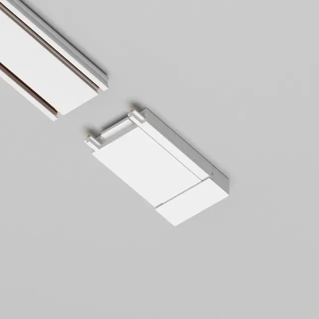 Ввод питания Maytoni MAGNETIC TRACK SYSTEM RADITY — магнитные, белый, ракурс 2