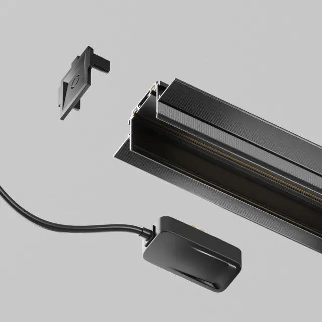 Ввод питания Maytoni ACCESSORIES FOR TRACKS RADITY — магнитные, черный, ракурс 2