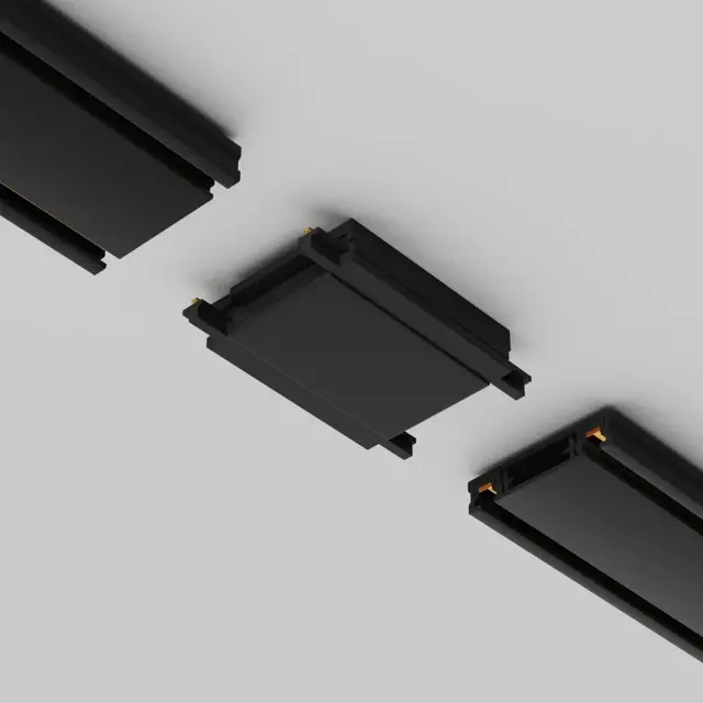 Коннектор Maytoni ACCESSORIES FOR TRACKS RADITY — магнитные, черный, ракурс 2