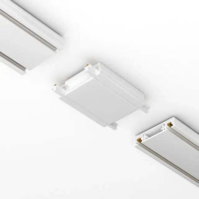 Коннектор Maytoni ACCESSORIES FOR TRACKS RADITY — магнитные, белый, ракурс 2